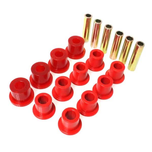 Leaf Spring Bushing, Red; Polyurethane