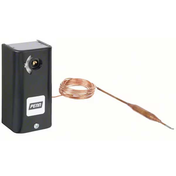 Line Volt Mechanical Tstat, Open/Close on Rise, 100 Degrees to 240 Degrees F, SPDT, 120 to 277V AC