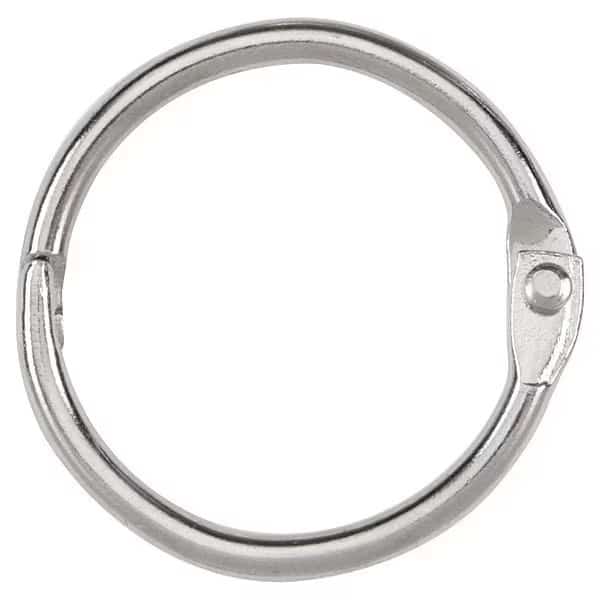 1" Loose Lead Rings, Steel, Pk100