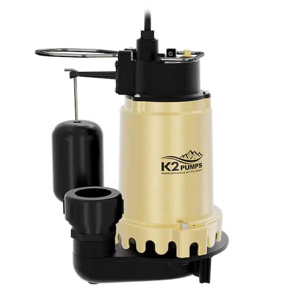 1/3 HP Vertical sump w/Snap Action Switch, Quick Connect Fitting