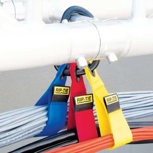 Cable Tie Strap, 12 in L, 3 in Max Bundle Dia., Black, 4 PK