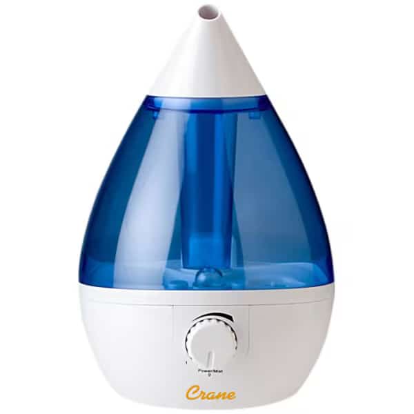 Drop Ultrasonic Cool Mist Humidifier, 1 Gallon, Blye/White