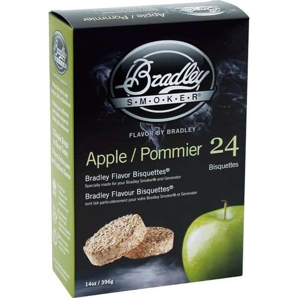 Bradley Smoker All Natural Apple Wood Bisquettes 24 pk