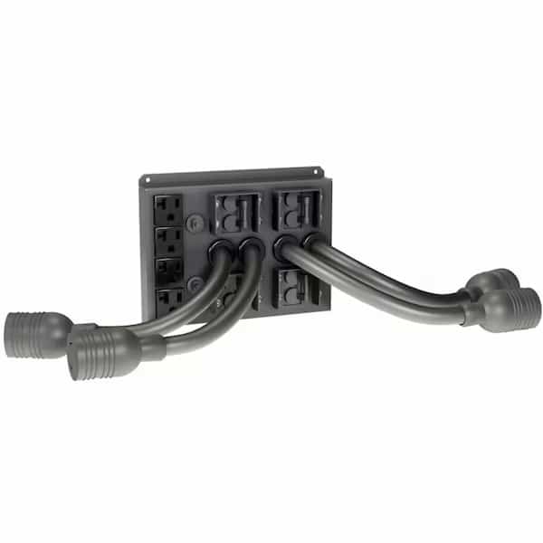 Power Output Distribution, 6 Outlet(s) (4) 5-20R, (2) L6-30R
