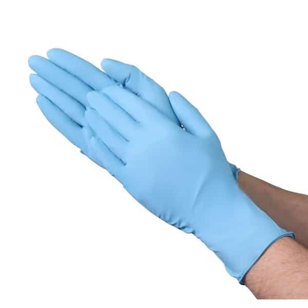 A1DH1, Disposable Gloves, 7.8 mil Palm, Nitrile, Powder-Free, X-Large, 500 PK, Blue