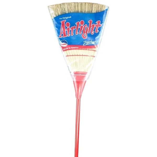 Zephyr Airlight Broom, Broomcorn Bristle, Wood Handle