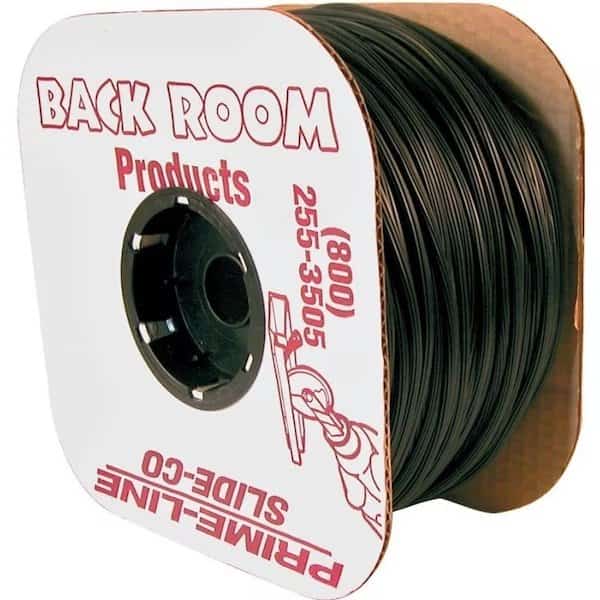 Make-2-Fit P7568 Screen Retainer Spline, 500 ft L, Vinyl, Black