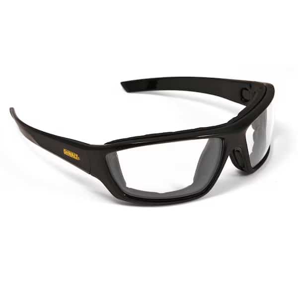 Hybrid Safety Glasses/Goggles, Wraparound Clear Lens, Anti-Fog, PR