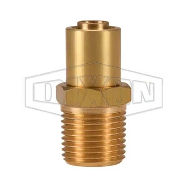 Crimp Collar, 1/2 in, Nominal Rigid Male, Brass, Domestic