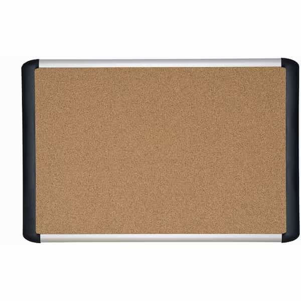 MasterVisi, Tech Cork Board, 48x72 Silver/black Frame