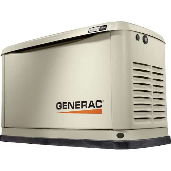 Automatic Standby Generator, Natural Gas/Propane, Single Phase, 22kW LP/19kW NG, Air Cooled