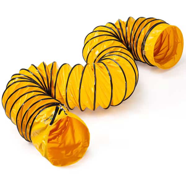 Orange 12 in. x 15.5 ft. Flexible Ducting Hose