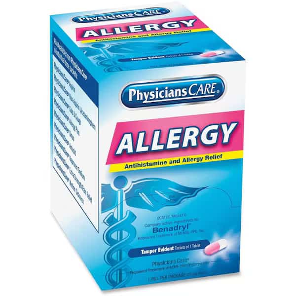 Allergy Relief, Tablet, 25mg, PK50