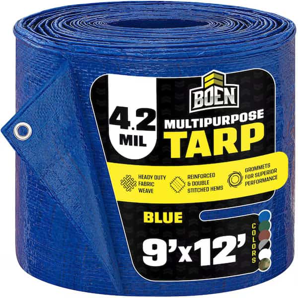 9 ft x 120 ft Tarp, Blue