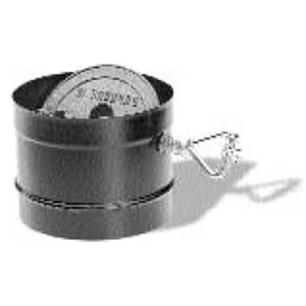 M & G Duravent 6DBK-DS Dura-Vent 6 Inch DuraBlack Stovepipe Adaptor with Damper Section