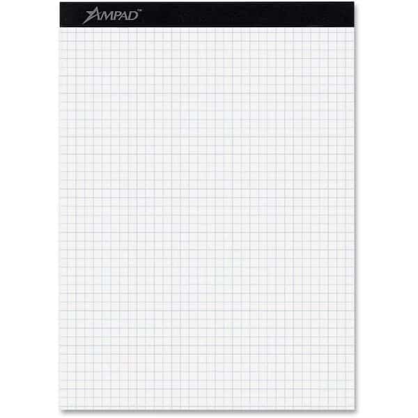 Ampad 20210 Evidence Quad Dual-Pad  Quadrille Rule  Letter  White  100-Sheet Pads