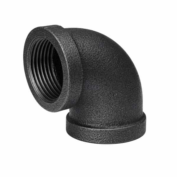 1/2" Iron 90-Degree Elbow Fitting, 10PK
