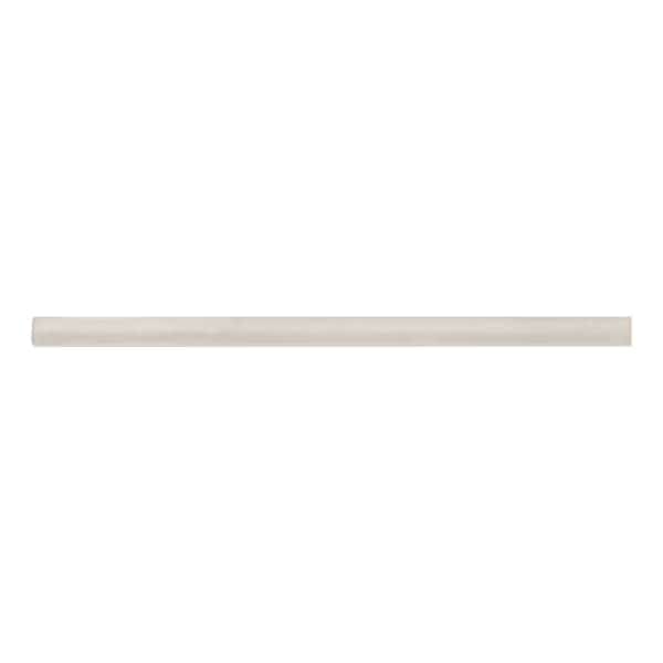Renzo Sterling Quarter Round Molding 0.6" X 12" Glossy Ceramic Wall Tile, PK42