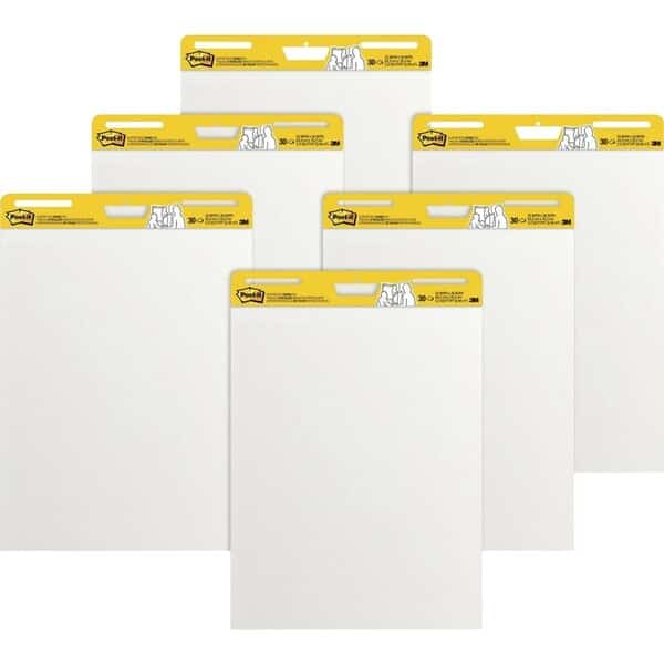 Easel Pad, Plain, White, 25 in x 30 in, PK6