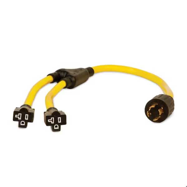 Generatr Y-Adapt Cord,3ft.,30A,125/250V, Mfr#: 48035, CHAMPION POWER EQUIPMENT