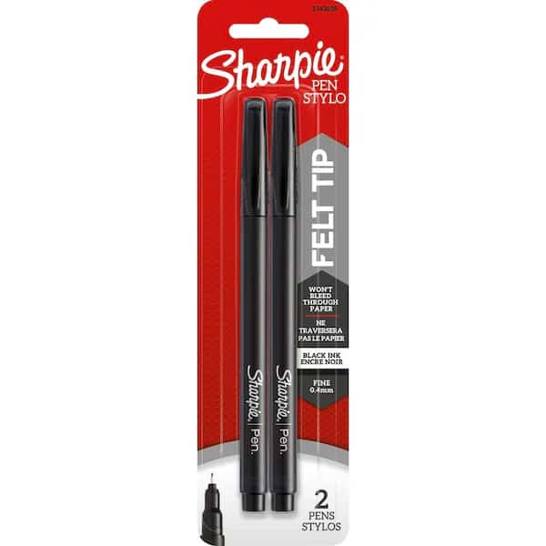 Sharpie Black Pen 2 pk