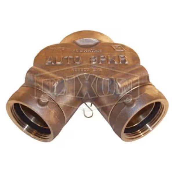 STRAIGHT 4 FNPT x 2-1/2 FNPSH DBL CLAPPER