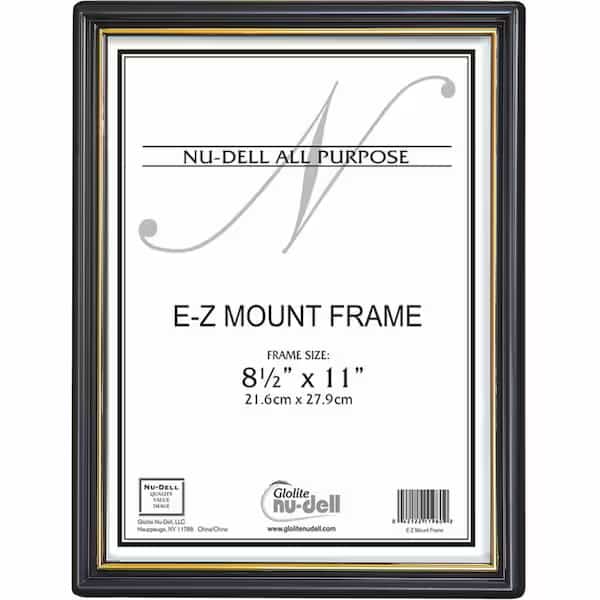 EZ Mount Plastic Wall Frame, Black