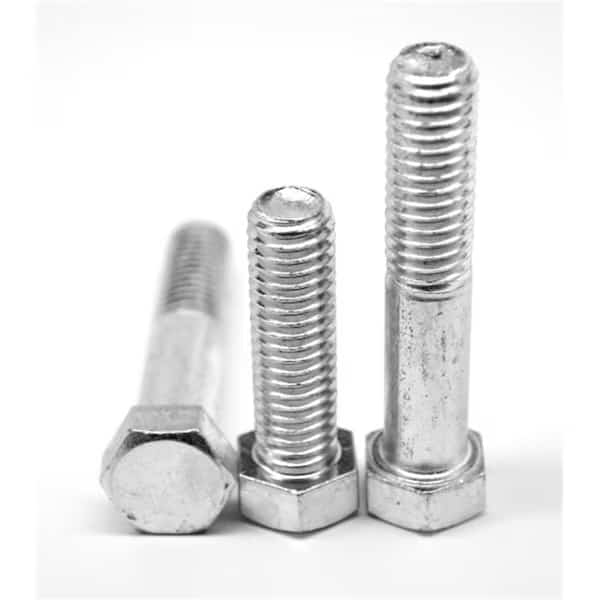Grade 2, Hex Head Cap Screw, Plain Steel, 2 in L, 175 PK