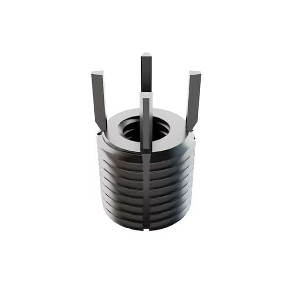 Key Locking Insert, Heavy Wall, 4 Keys, M8x1.25 Int Thrd Sz, M14x1.5 Ext Thrd Sz, Stainless Steel