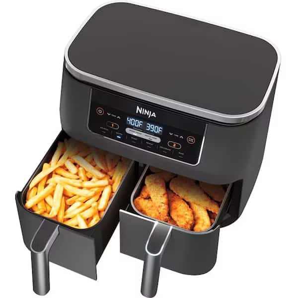 Ninja Foodi Dual Basket Black 8 qt Programmable Digital Air Fryer
