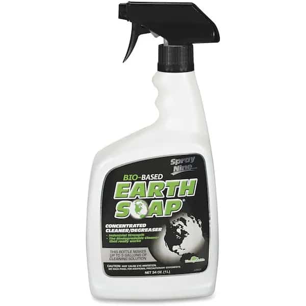 Cleaner/Degreaser, 32 Oz Trigger Spray Bottle, Liquid, Clear Green, 6 PK