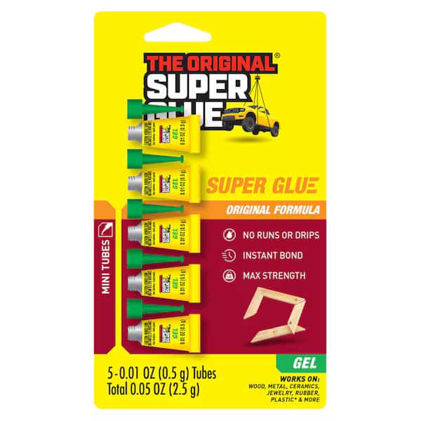 Instant Adhesive, Super Glue Series, 0.05 fl oz, Tube 5 PK