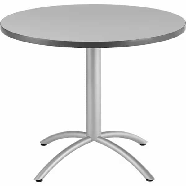 Cafe Table,Round,30 In H,Gray, Mfr#: 65621, ICEBERG