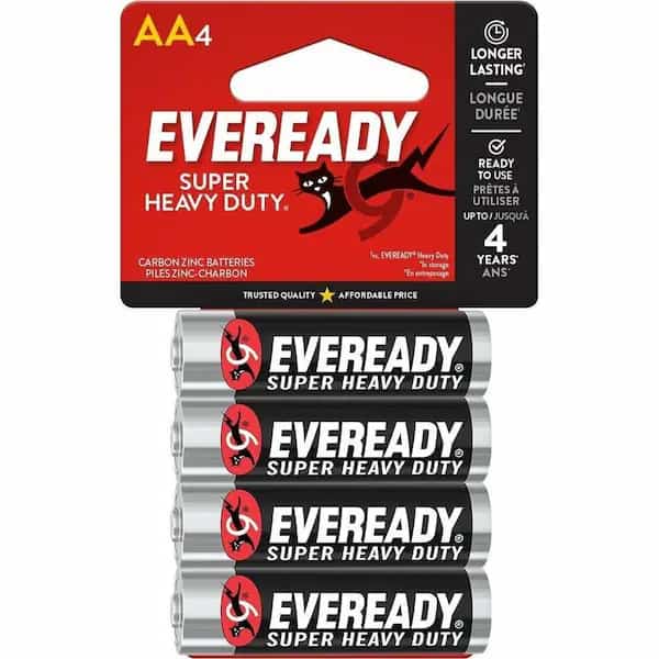 Energizer General Purpose Battery - AA, PK4