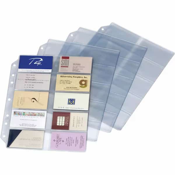 Cardinal® Poly Business Card Refill Page, Cardinal Brands, Mfr#: 7860000