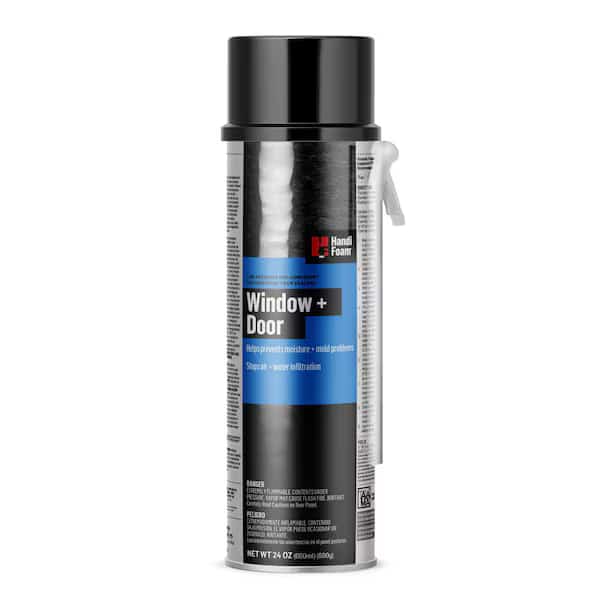 Spray Foam Sealant, Straw Application Method 24 oz, Aerosol Can, Creme, 2-3:1 Expansion Ratio