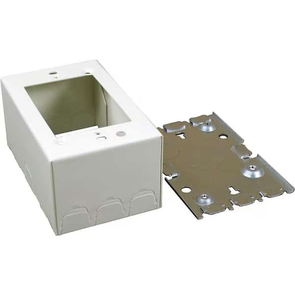 Deep Switch and Receptacle Box, 500, 700 Series, 2 Channel, 2.87 in W, 2.25 in H, 4.62 in L, Ivory