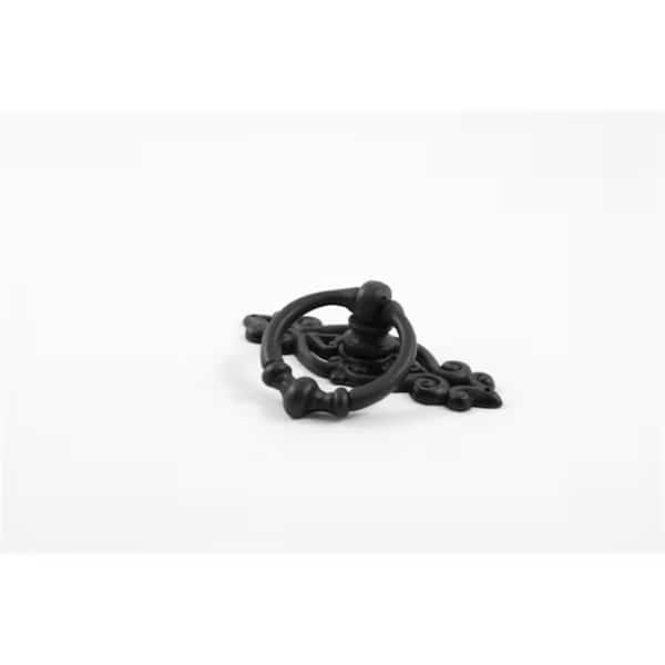 Cabinet Ring Pull with Backplate- Black