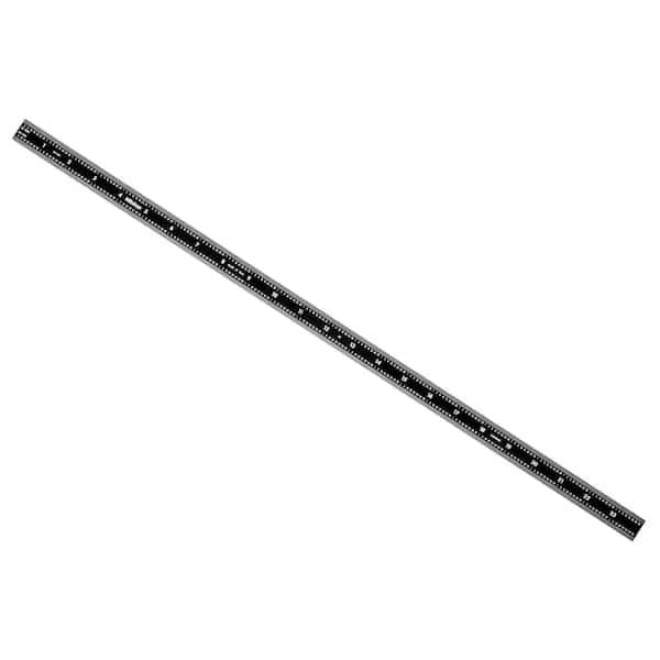 Rule, Steel, 24", Black