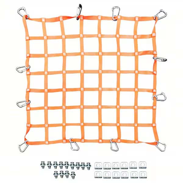 Safety Netting System, Orange, 4 ft L