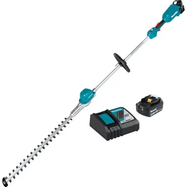 Hedge Trimmer Kit, 18 V 5.0 Ah Lithium-Ion Not Gas Powered 18V Electric, Makita, Mfr#: XNU02T