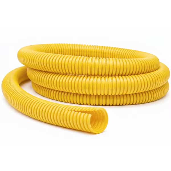 Kable Kontrol Convoluted Split Wire Loom Tubing - 1/4" Inside Diameter - 10' Length - Yellow