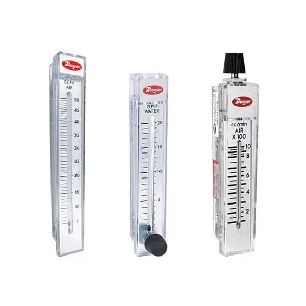 Flowmeter, range 3-30 SCFM air.