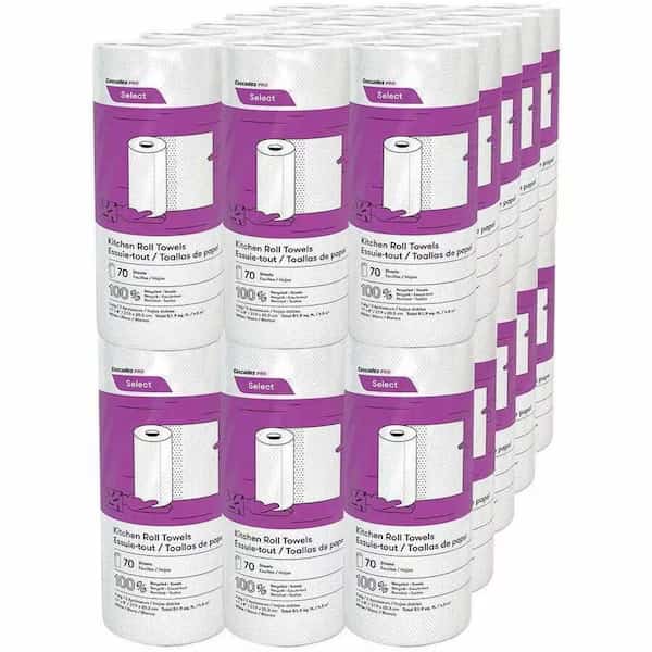 Paper Towel, 2 Ply, White, 30 PK