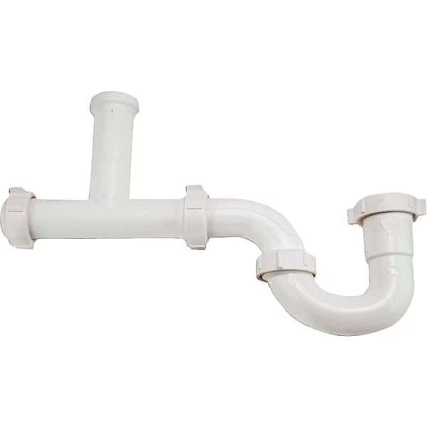 Trap with Tee, 112 in, Threaded, PVC