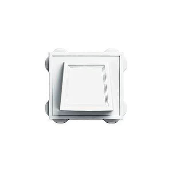 BUILDERS EDGE 140016774001 Hooded Ventilator, 4 in, White