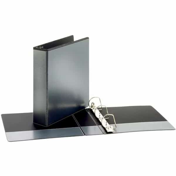 Cardinal, PERFORMER CLEARVUE SLANT-D RING BINDER, 3 RINGS, 2in CAPACITY, 11 X 8.5, BLACK