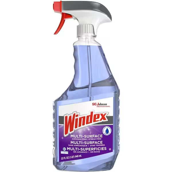 Liquid Glass Cleaner, Purple, Fresh, Trigger Spray Bottle, 8 PK