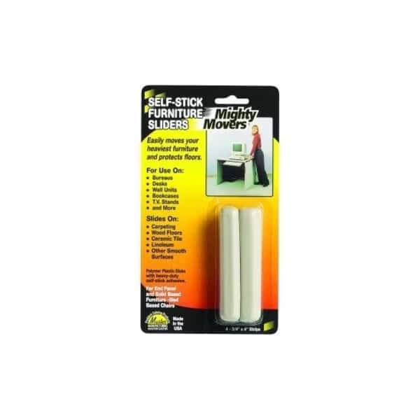 Furniture Glides, Self-Stick, Rect., 4", PK4