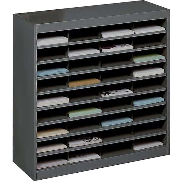 Literature Organizer, 36 Compartments, Blk